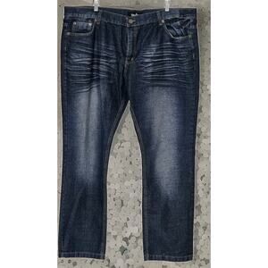 Nostic Vintage Men's Jeans W46xL33 Dark Wash Denim Grunge Skater 90s Streetwear
